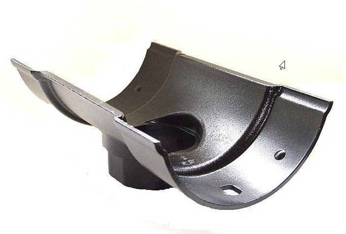 Outlet for 76mm dia Rainwater Pipe - W 125mm x D 56mm