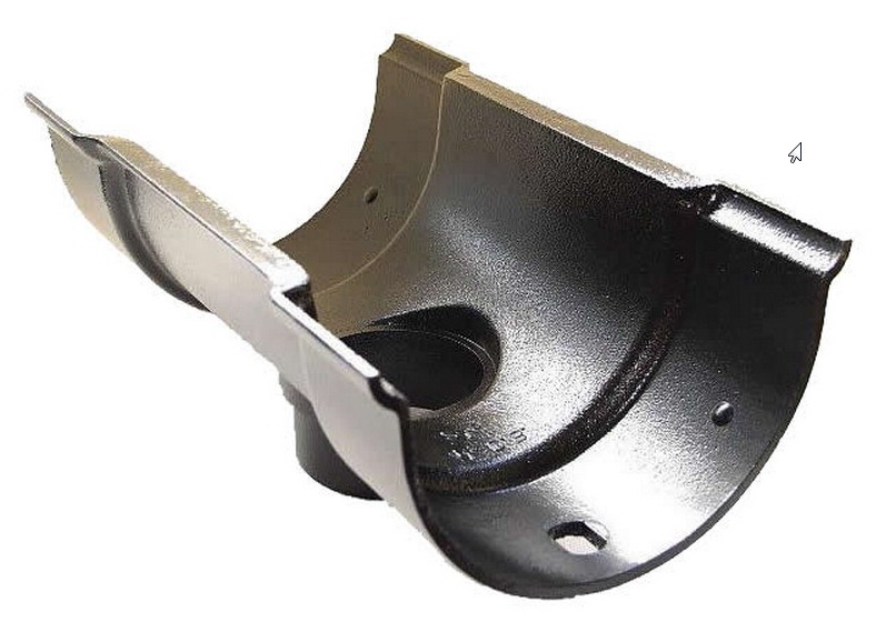 Outlet for 63mm dia Rainwater Pipe - W 112mm x D 76mm