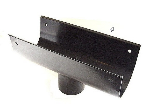 Outlet for 76 x 76mm Rainwater Pipe - W 125mm x D 102mm